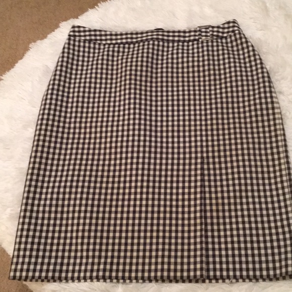 Brooks Brothers Dresses & Skirts - 346 Brooks Brothers Black and White Checked Skirt